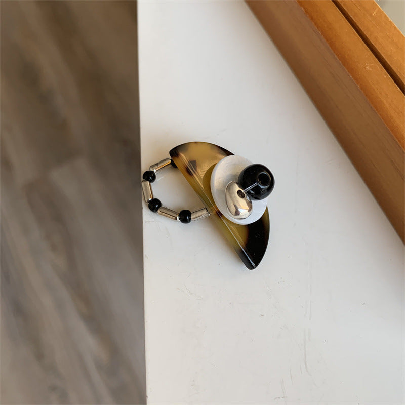 Wholesale Retro beaded cool elastic stacking ring