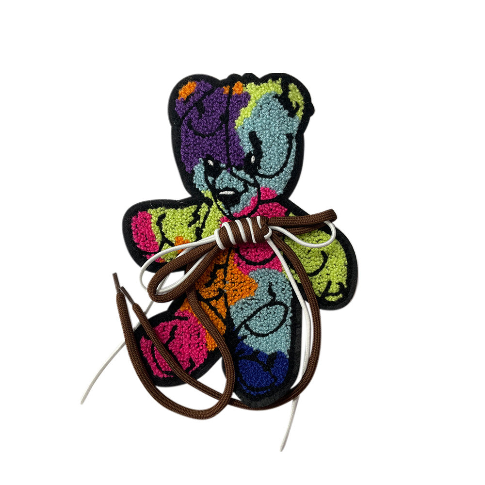 Wholesale Trendy Embroidered Cartoon Bear Rabbit Patch For DIY Coat Decoration Resale