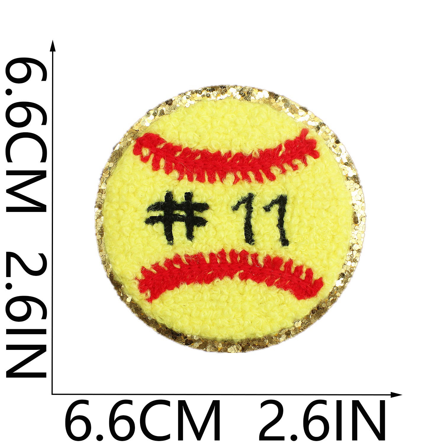 Wholesale Volleyball Towel Embroidered Patch Rugby Football Embroidered Cloth Patch Greta Baseball Chenille Embroidered Label