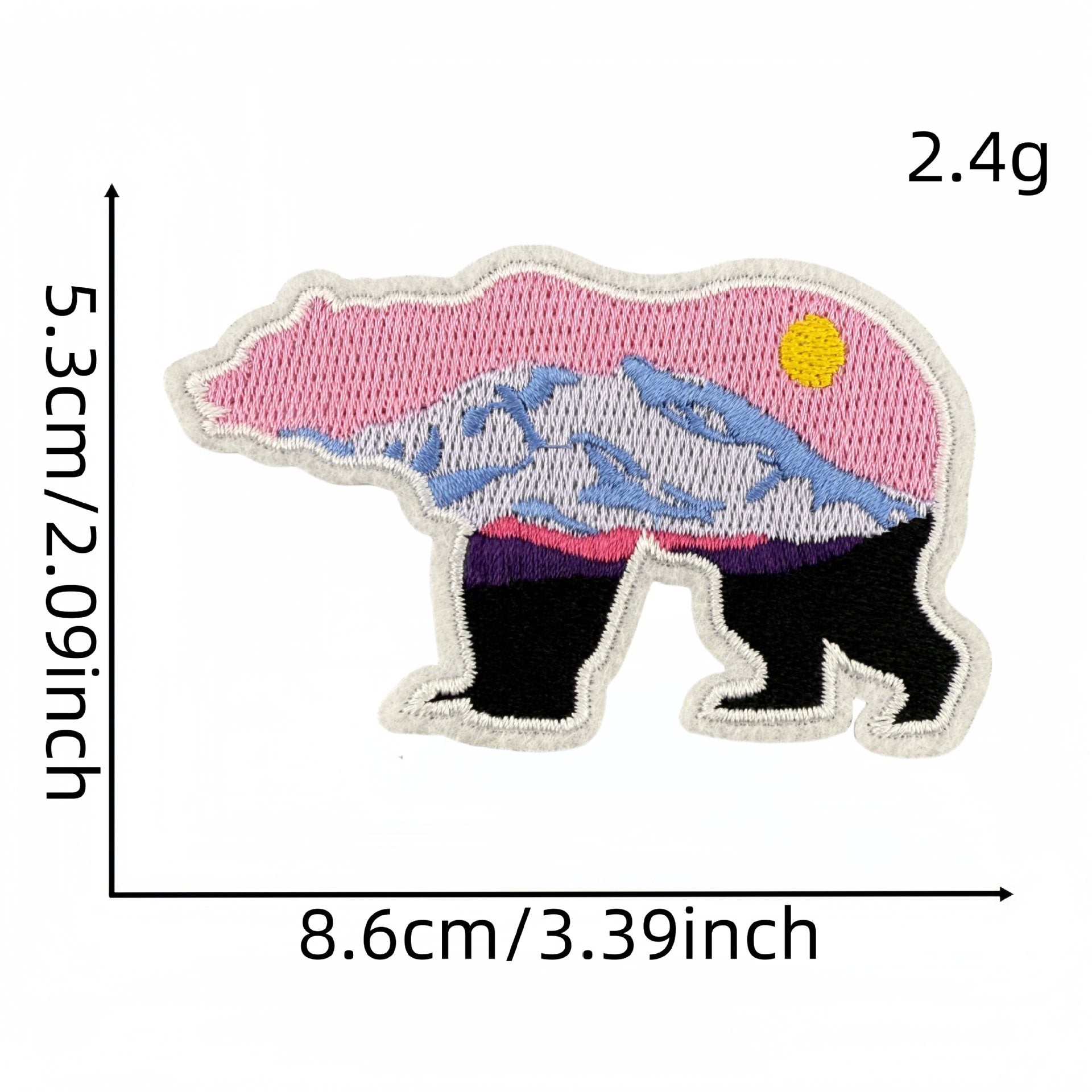 Wholesale Animal bear cloth patch embroidery patch accessories