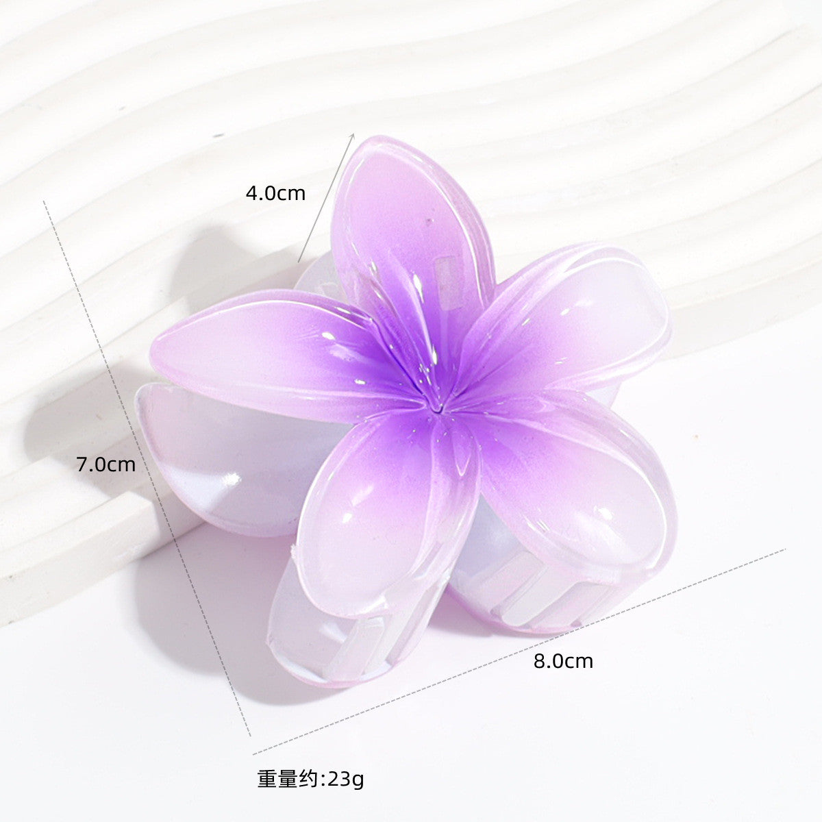 Wholesale Colorful Acrylic Egg Flower Women's Head DIY Shark Clip Hairpin Jewelry