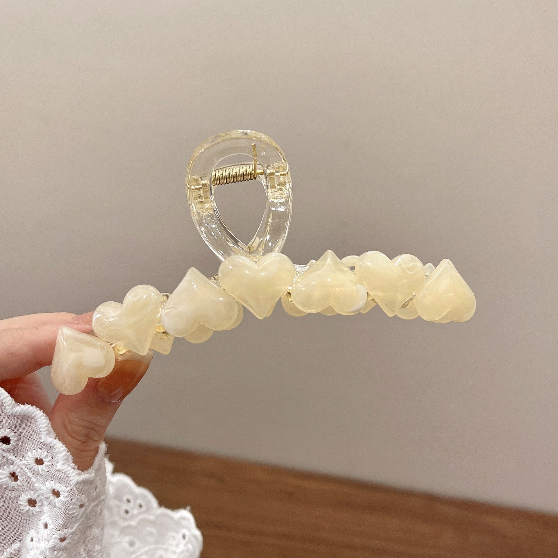 Wholesale Jelly Color Love New Summer Acrylic Hair Clips