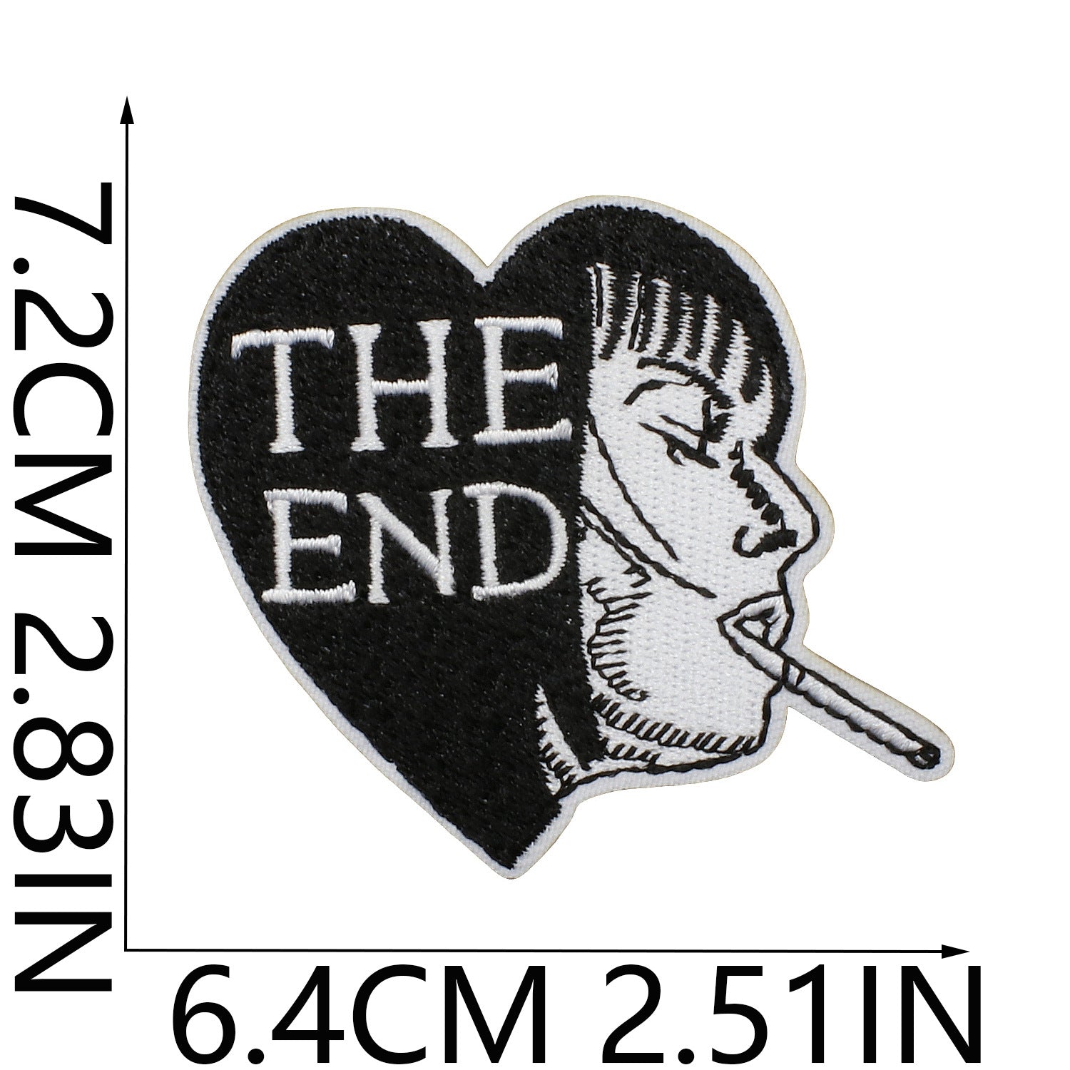 Wholesale Iron On Embroidered Patch Set Love Lips Lightning Black White Flowers Trendy Fashion Clothing Decoration Gift Resale