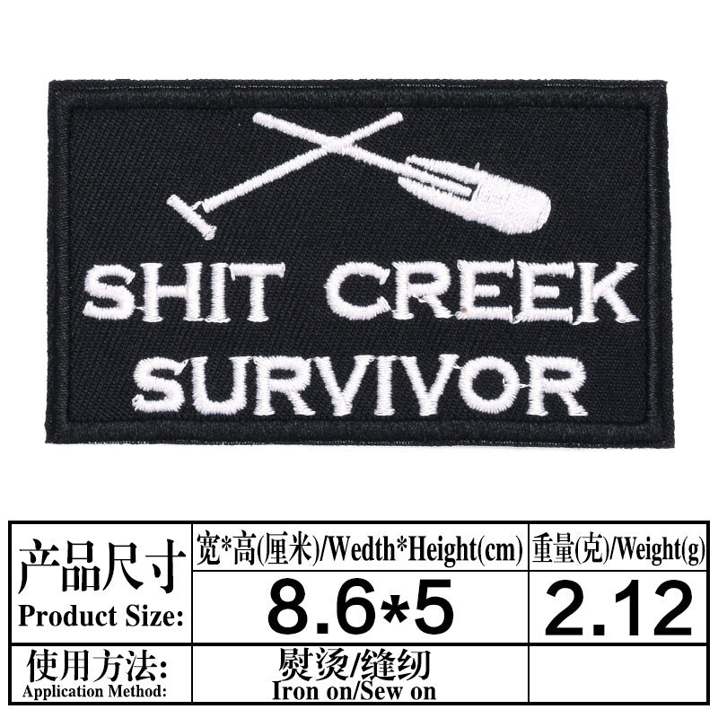 Wholesale Black White Letter Embroidery Patch Chic Decorative Cloth Badge For Jeans Party Craft Supply