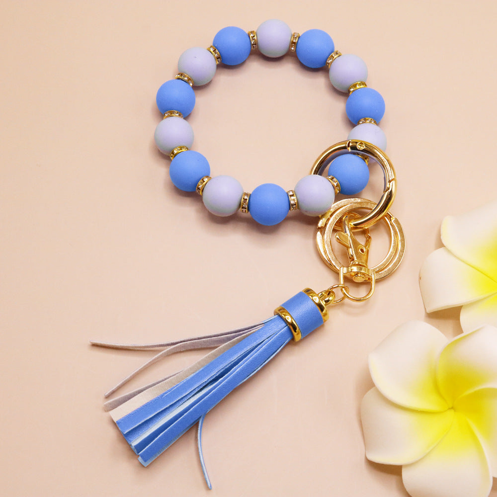 Wholesale 5pcs/pack  Diamond-encrusted sunflower bracelet Keychains