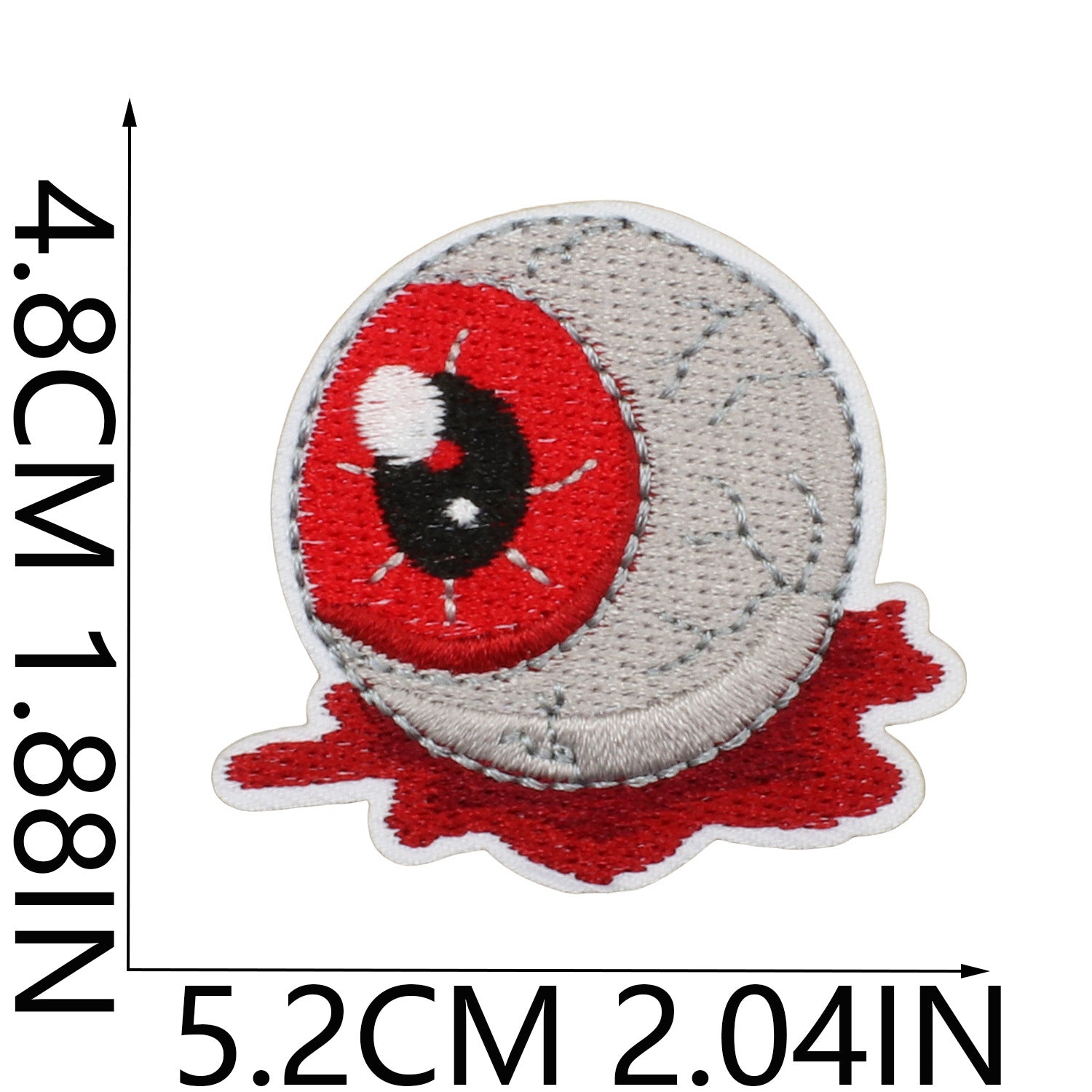 Wholesale   Web Ghost Embroidered Iron On Patches Polyester Thread Sheet For ets Backpacks