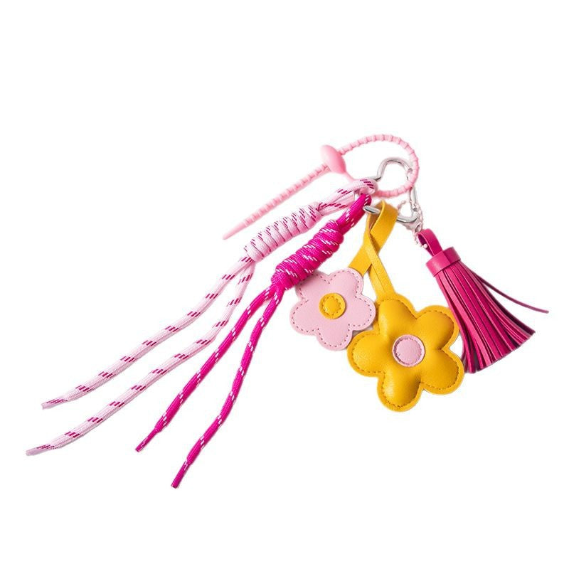 Wholesale Flower tassel keychain pendant