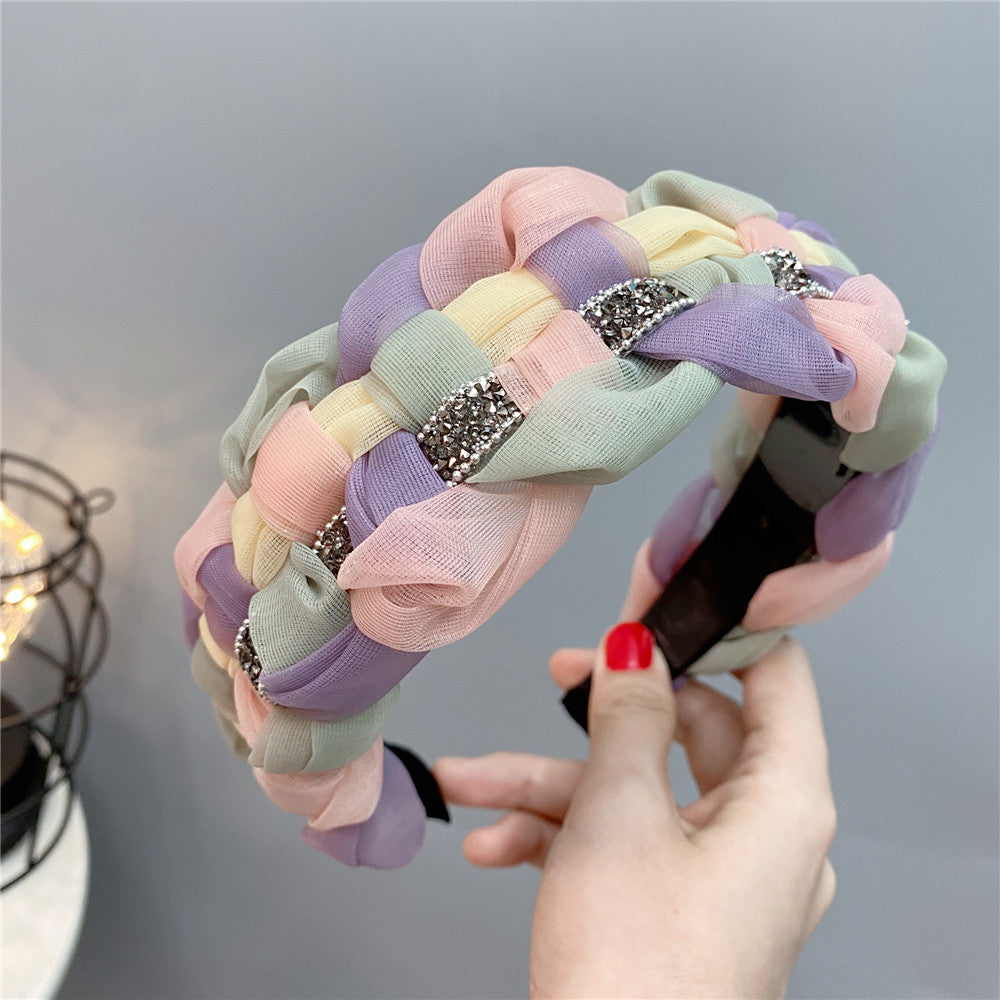 Wholesale Twist Wide Brimmed High Skull Headband