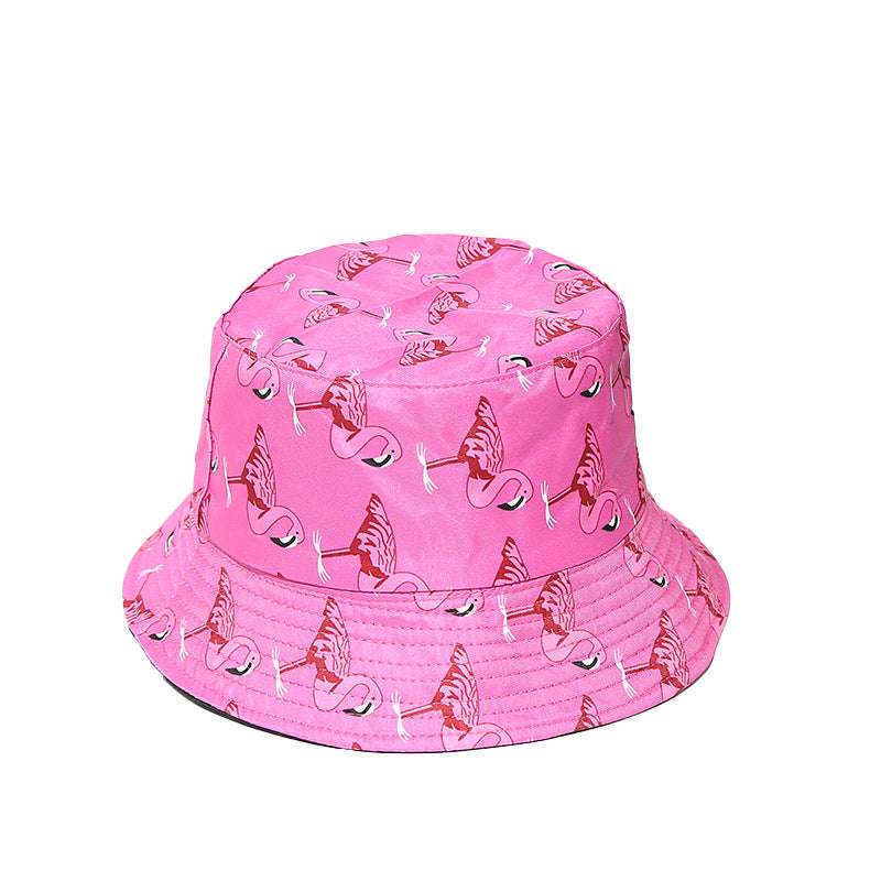 Wholesale Flamingo Print Polyester Bucket Hat