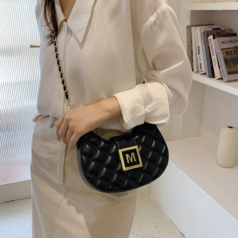 Wholesale Rhombus Chain PU Messenger Shoulder Bag