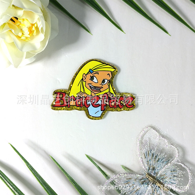 Wholesale 10pcs/pack Acrylic DIY Accessories-Gold Plate Series