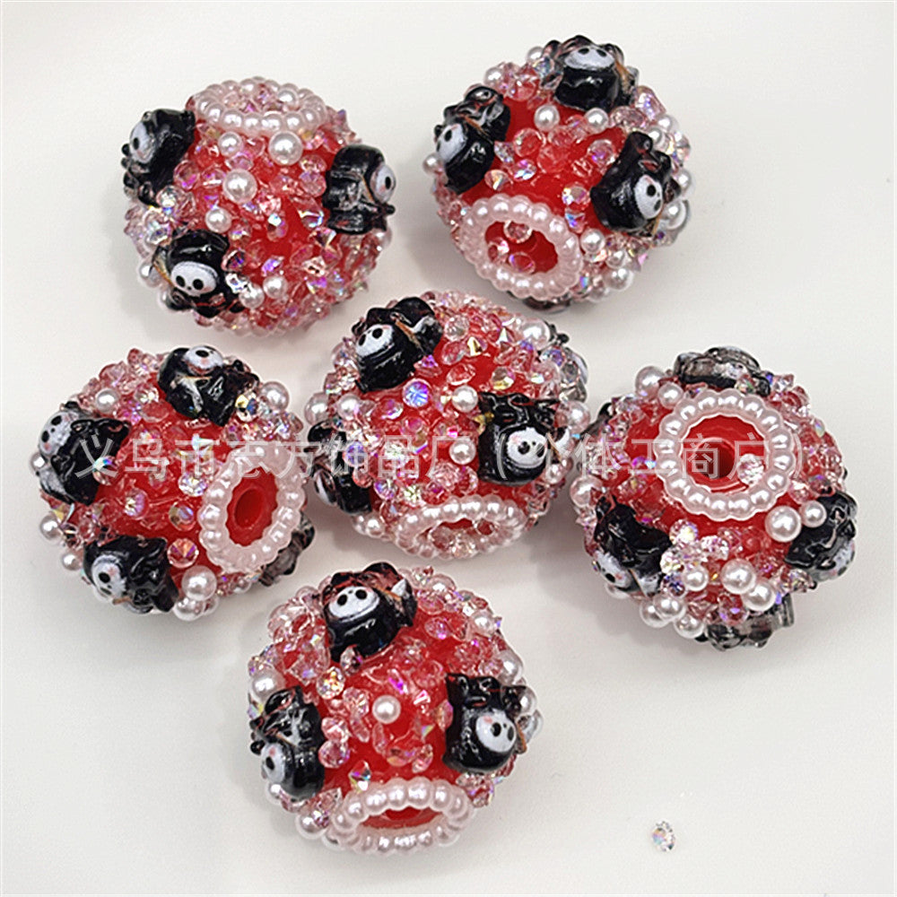 Wholesale 30pcs/pack flower ball DIY beaded