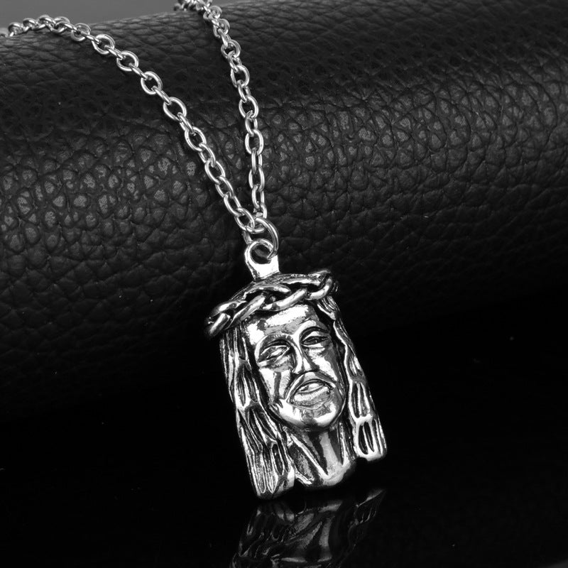 Wholesale Jesus Vintage Portrait Pendant Memorial Necklace Jewelry