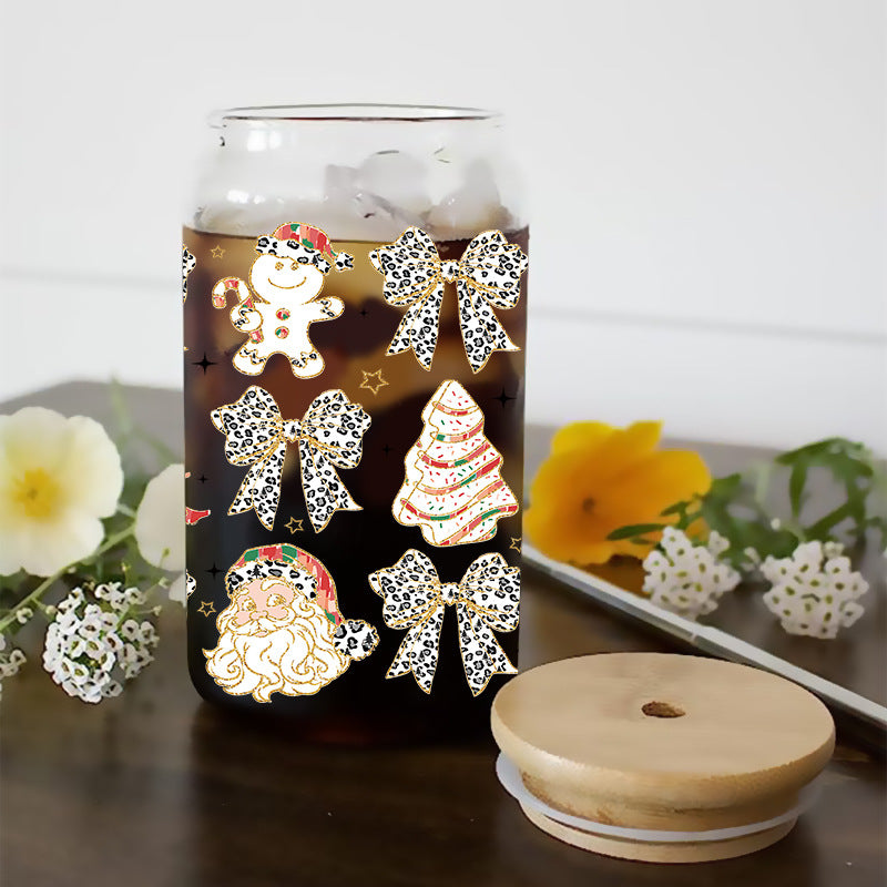 Wholesale Colorful Christmas Series  16oz Cup UV DTF Wraps