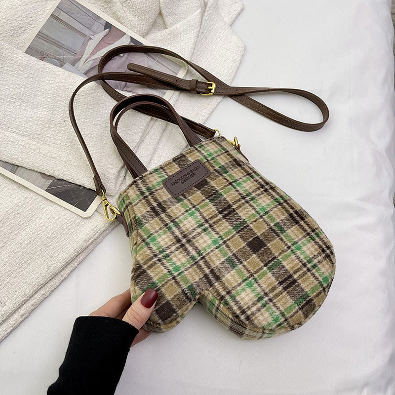 Wholesale Striped Woolen Gloves, Portable Shoulder Bags