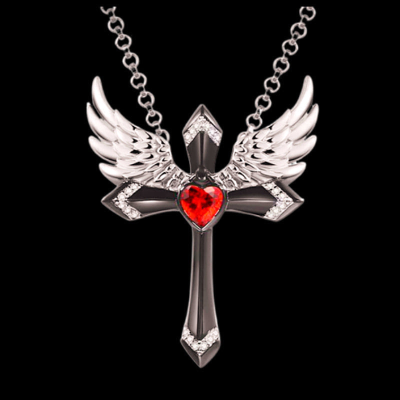 Wholesale Angel Cross Necklace