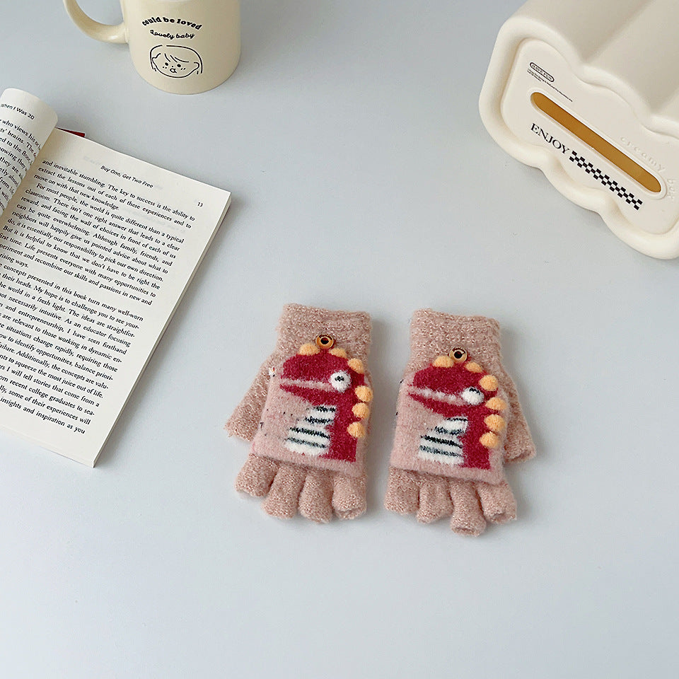 Wholesale Cartoon Woolen Knitted Children's Gloves