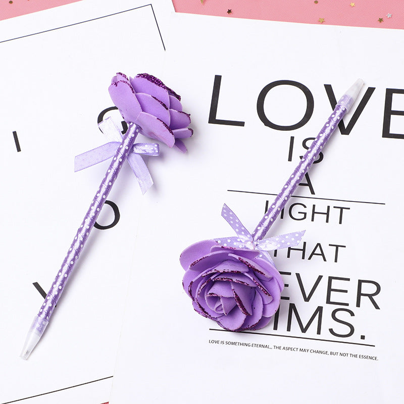 Wholesale Pens Valentine's Day foam rose plastic ballpoint pen