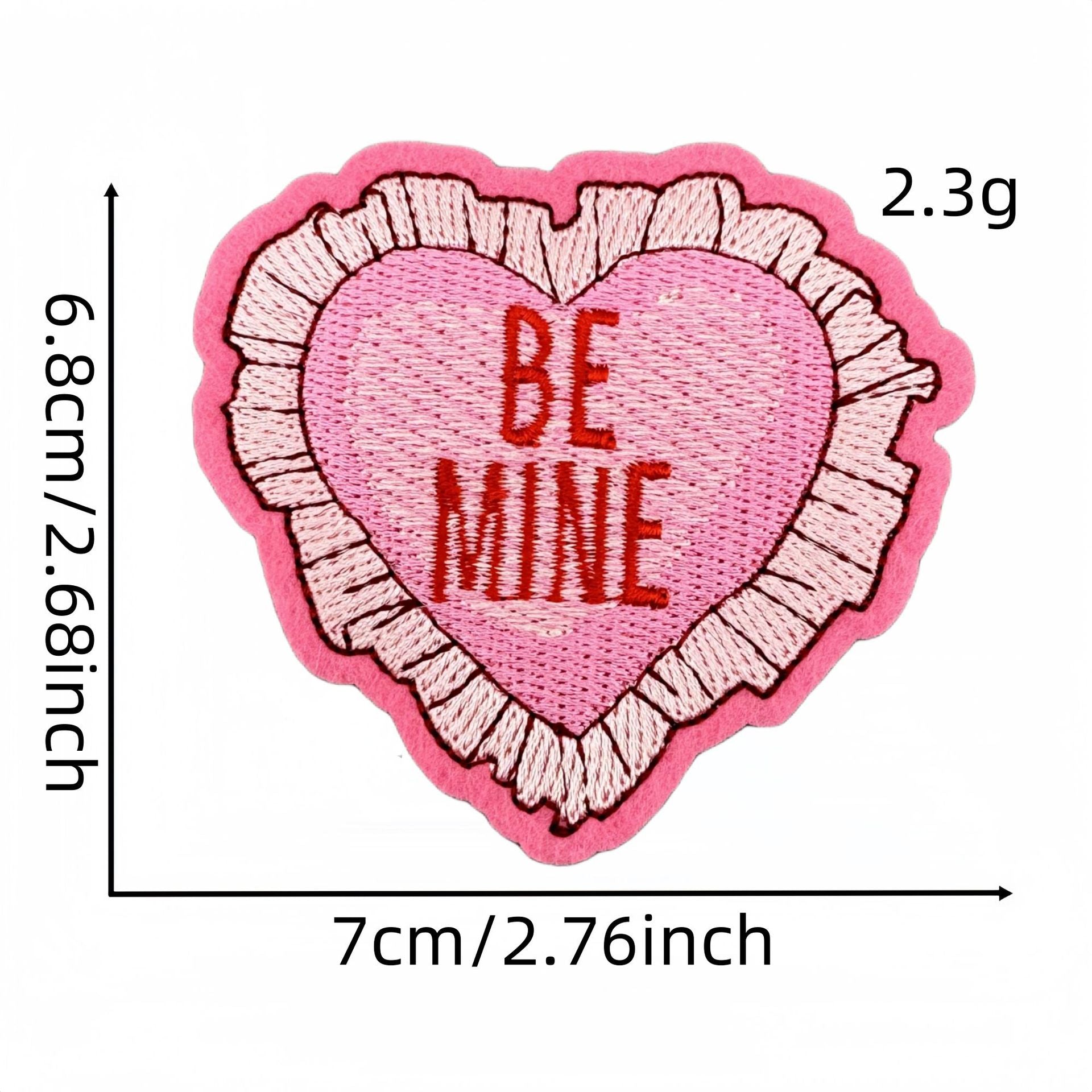 Wholesale Valentine' s Day Pink Love Cartoon Embroidery DIY Patches