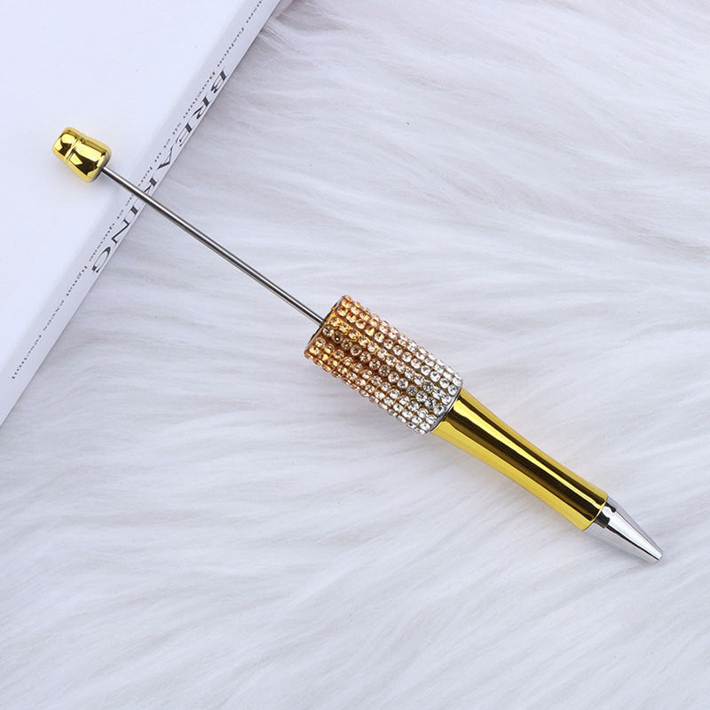 Wholesale 50pcs Diamond Diy Creative Plastic Cute Puzzle Beaded Round Beads Diamond Cute Pen