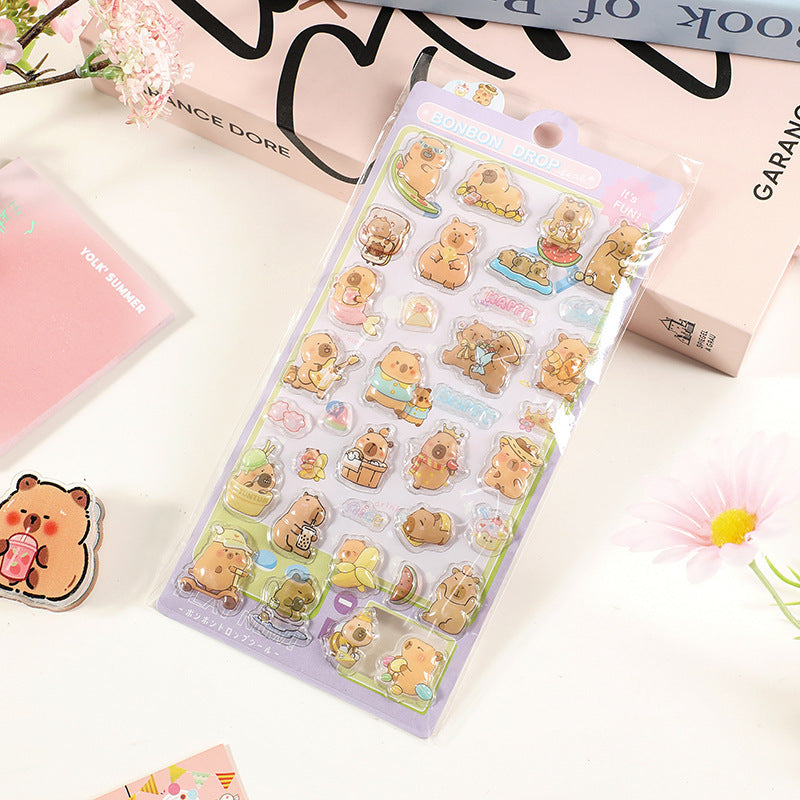 Wholesale Ocean Planet Cartoon Cute Animal 3D Stickers OLY Exclusive