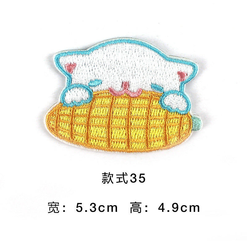 Wholesale Trendy Self Adhesive Astronaut Star Embroidered Patches Non Woven Fabric DIY Decorative For Bags Shoes Clothing Towels