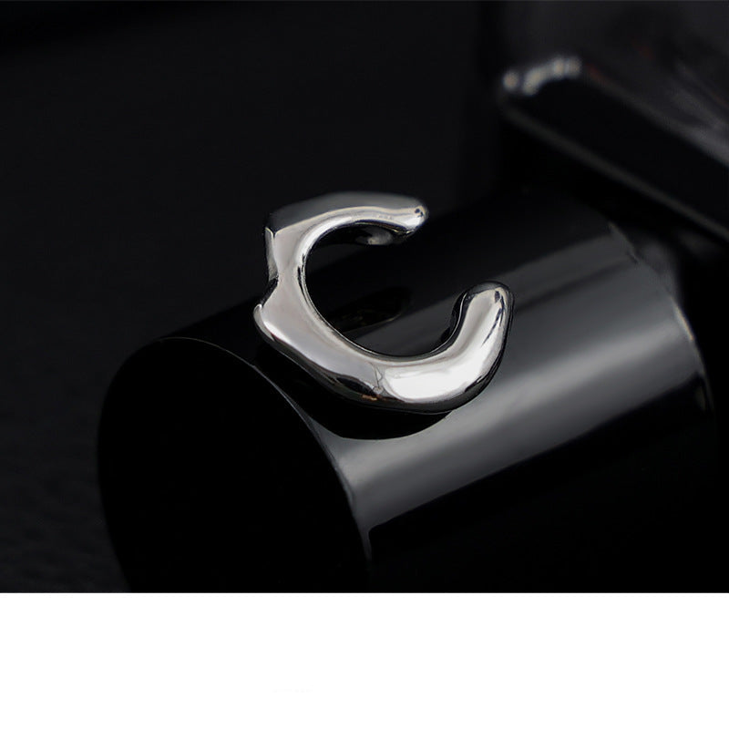 Wholesale Pearl Heart Zircon Decorated Combination Ear Clips