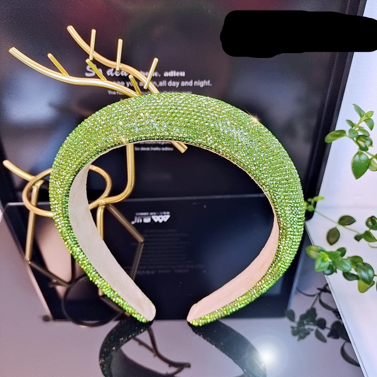 Wholesale High-grade colorful diamond high headband