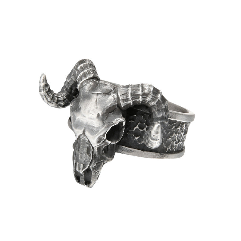 Wholesale Vintage Black Goat Open Ring for Men
