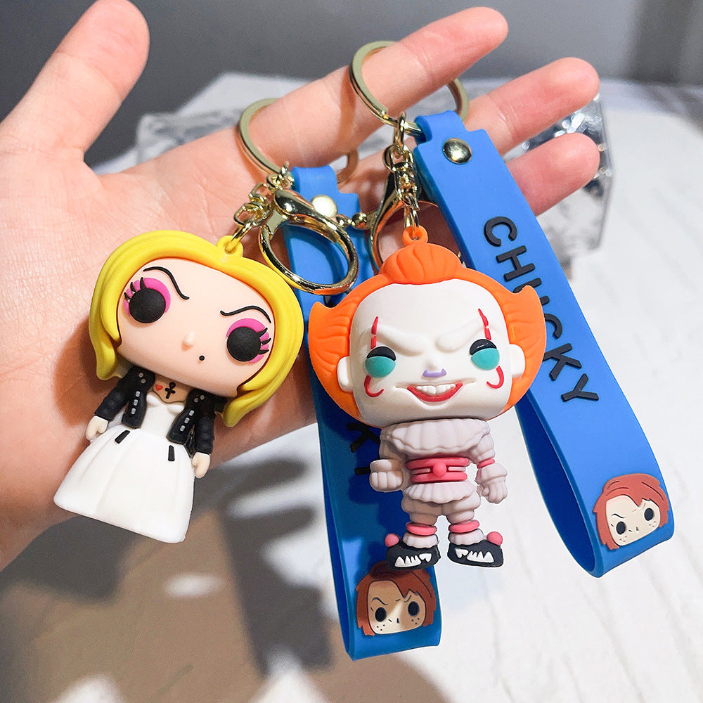 Wholesale Ghost Baby Bride Doll Clown Back Soul Keychains OLY Exclusive