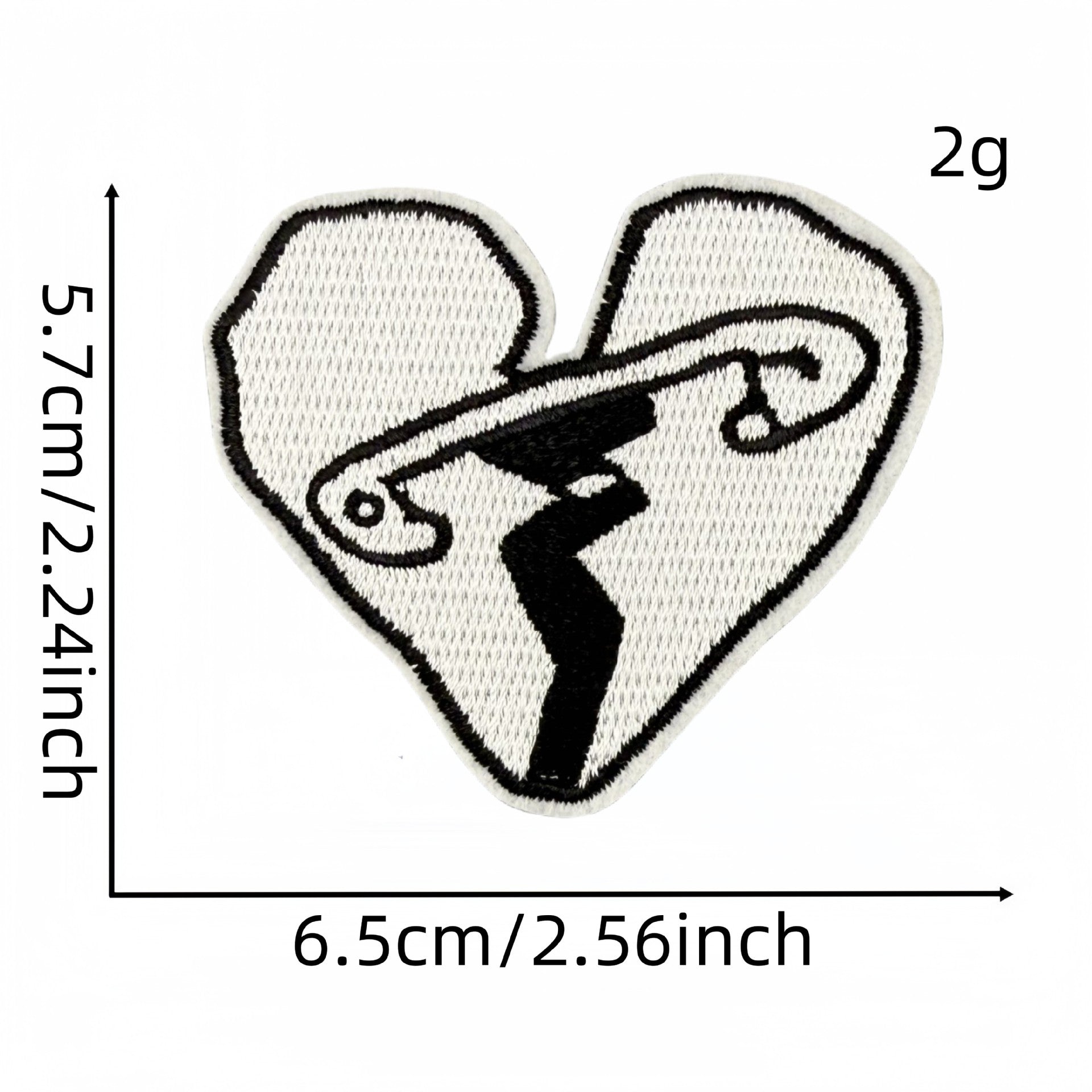 Wholesale Embroidered Patch Cartoon Y2K Sunglasses Design Fabric Applique For Clothing Decoration Casual Fashion Accessory