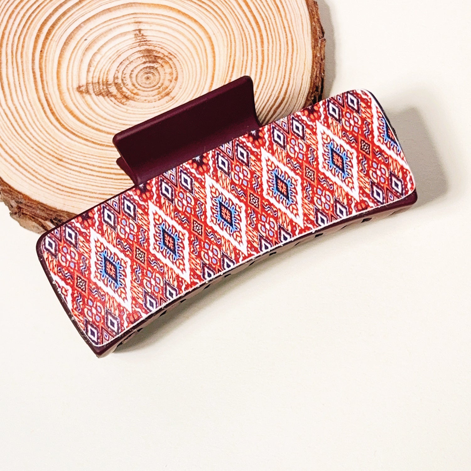 Wholesale Vintage Western Bohemian Print Leather Grabber