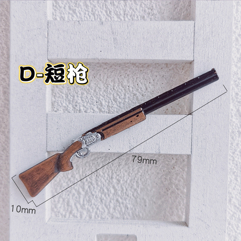 Wholesale Alloy Miniature Vintage Hunting Rifle Toy Gun Model For Dollhouse ama Craft Supply