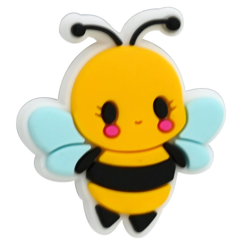 Wholesale  Random 100pcs/pack   Cartoon Bee   Focal Beads
