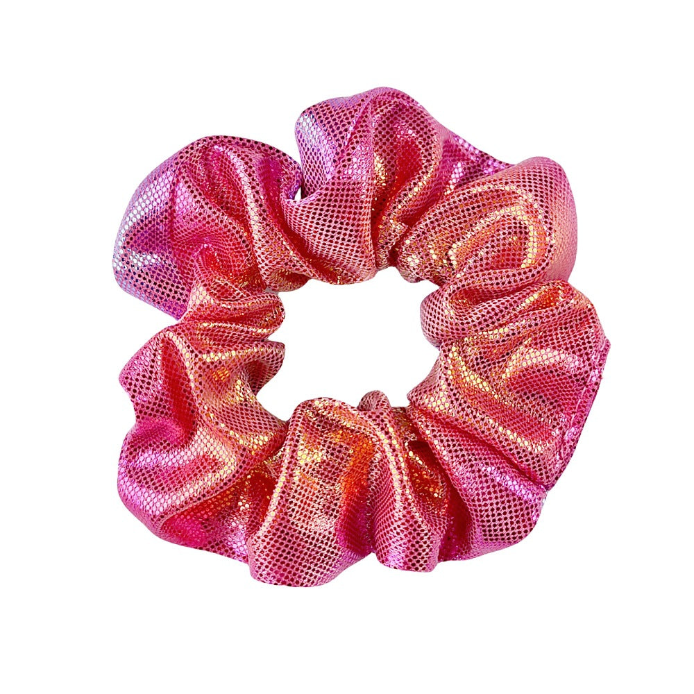 Wholesale laser bronzing large intestine gradient color plate hair rope horsetail large intestine ring