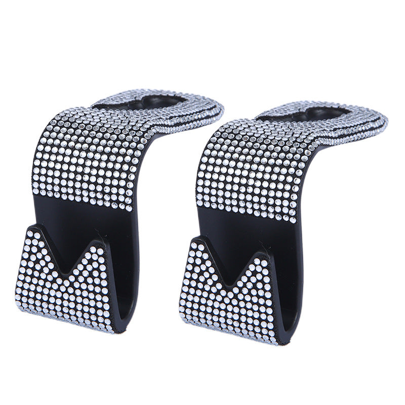 Wholesale Car Seat Backrest Rear Row Rhinestone Hooks