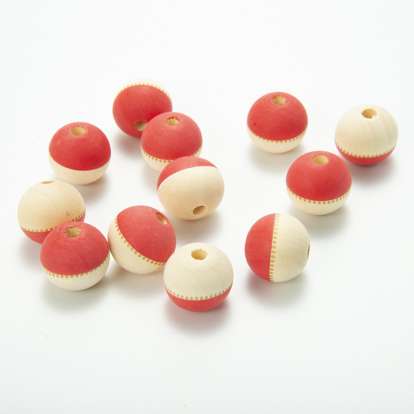 Wholesale of 10PCS/PACK Independence Day Colored Wooden Beads