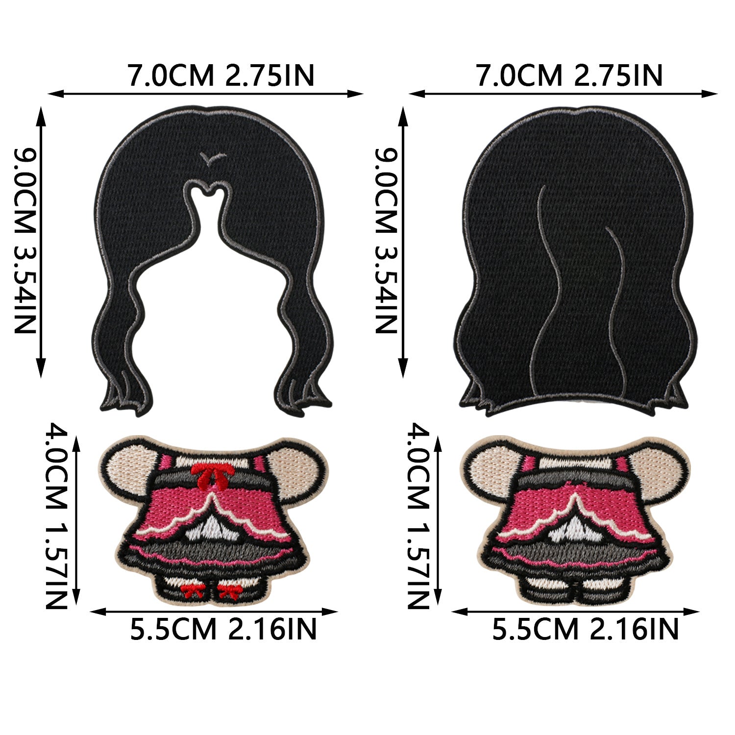 Wholesale Fashion Embroidered Iron On Patches Cozy Woven Doll Design For Jeans Canvas Bag DIY Craft Supply Bag Charm OLY Exclusive