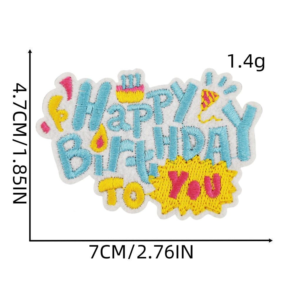 Wholesale birthday party DIY Patches