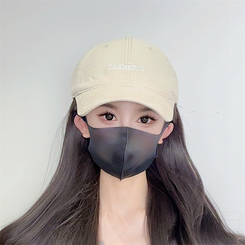 Wholesale Purple Big Head Face Small Baseball Cap Women's Fashion All-match Cap for Men