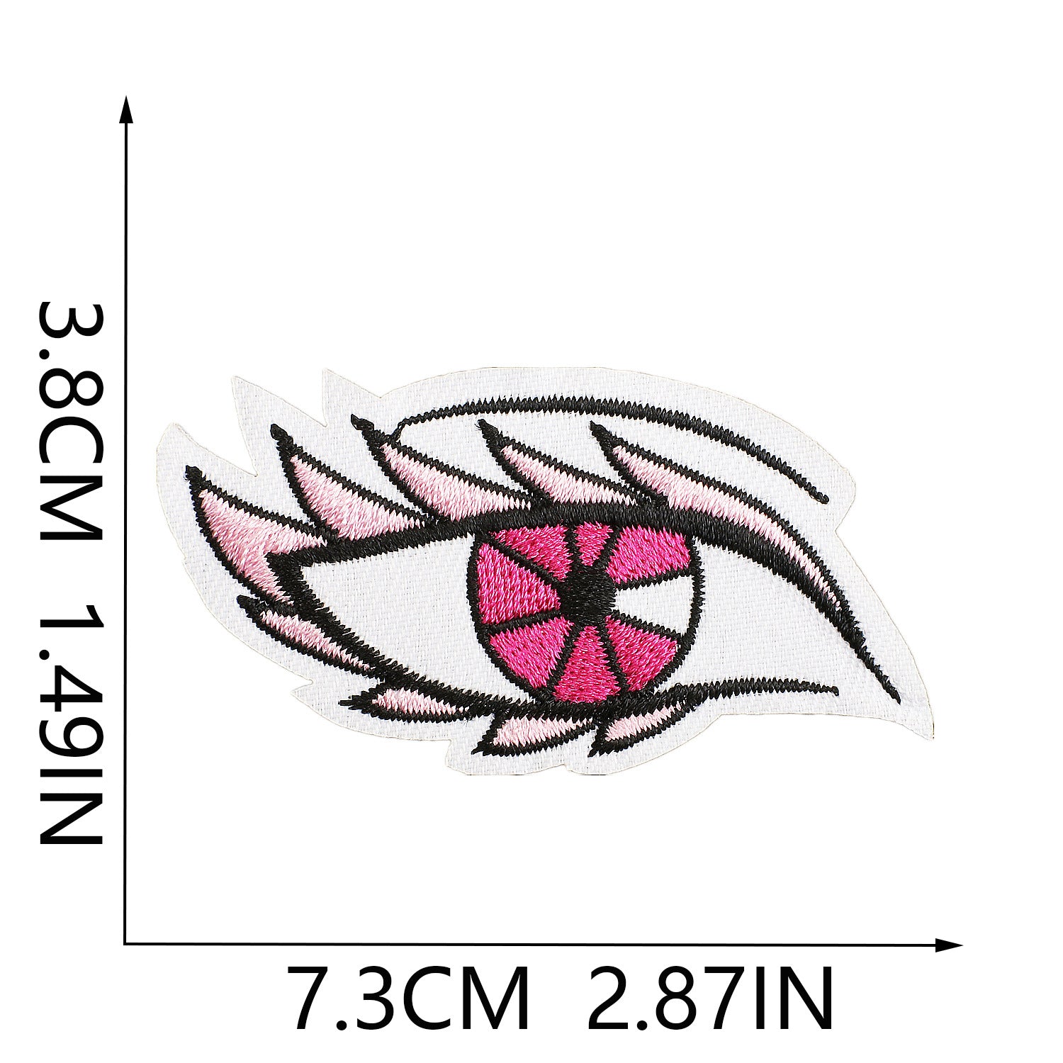 Wholesale Embroidered cloth patch pink girl disco super running high heels patch