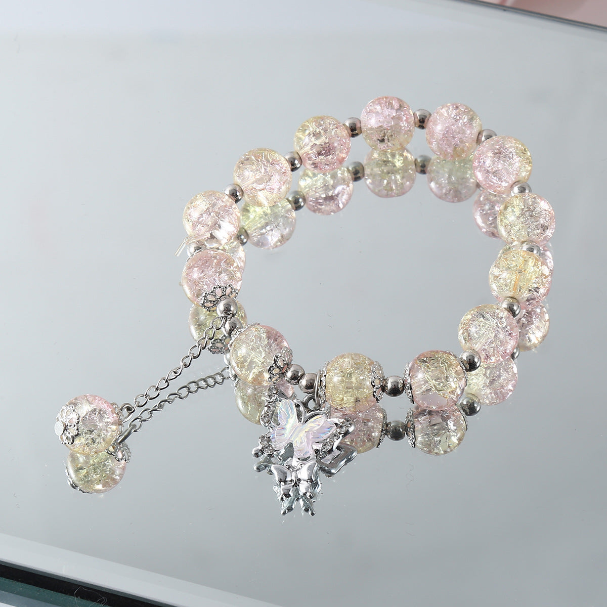 Wholesale  Super Fairy Butterfly Jade Broken Bracelet  Charms Butterfly Bracelets
