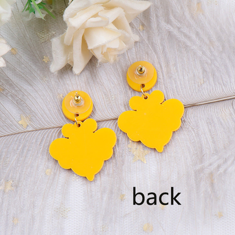 Wholesale Easter Bee Acrylic Earrings