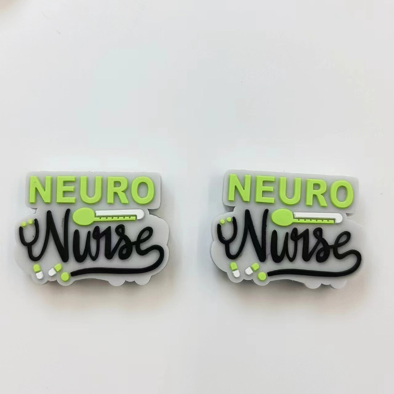 Wholesale 10PCS Doctor Letters Silicone Cartoon Beads