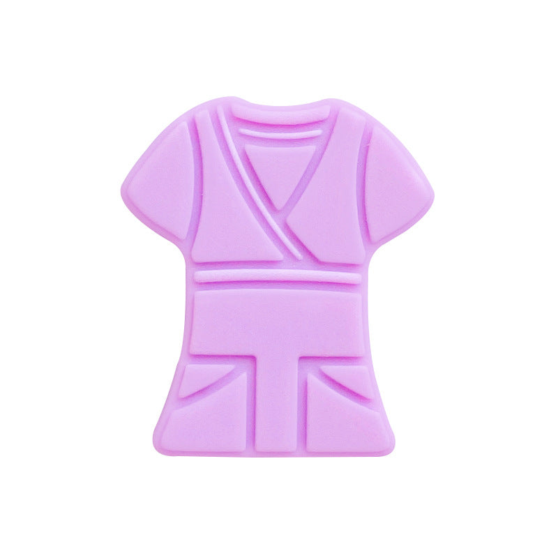 Al por mayor 10 piezas/paquete de 20 × 25 mm de ropa de enfermera de enfermería de bricolaje de silicona