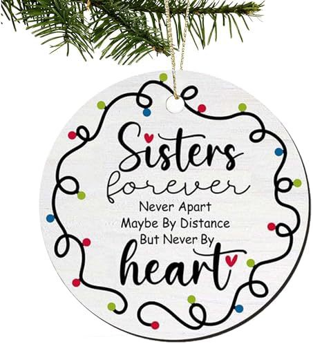 Wholesale Christmas Logo Wooden Round Pendant Ornament