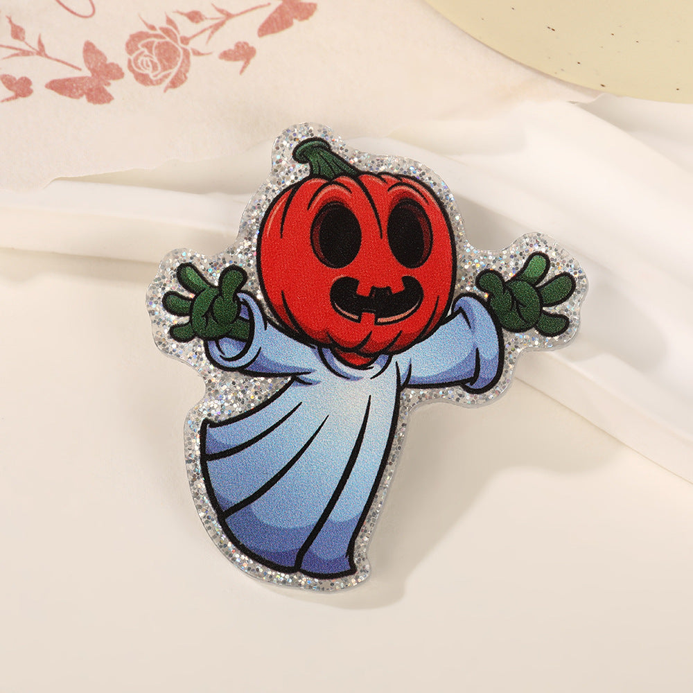 Wholesale 10pcs Pumpkin Cat Ghost Acrylic Flatback