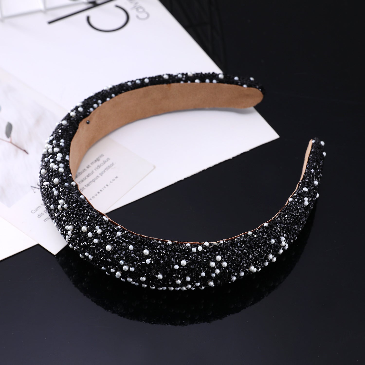 Wholesale Simple Full Diamond Headband