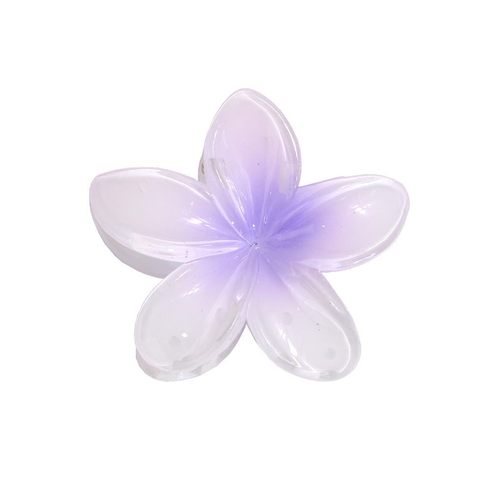 Wholesale Colorful Frangipani Resin Hair Clips