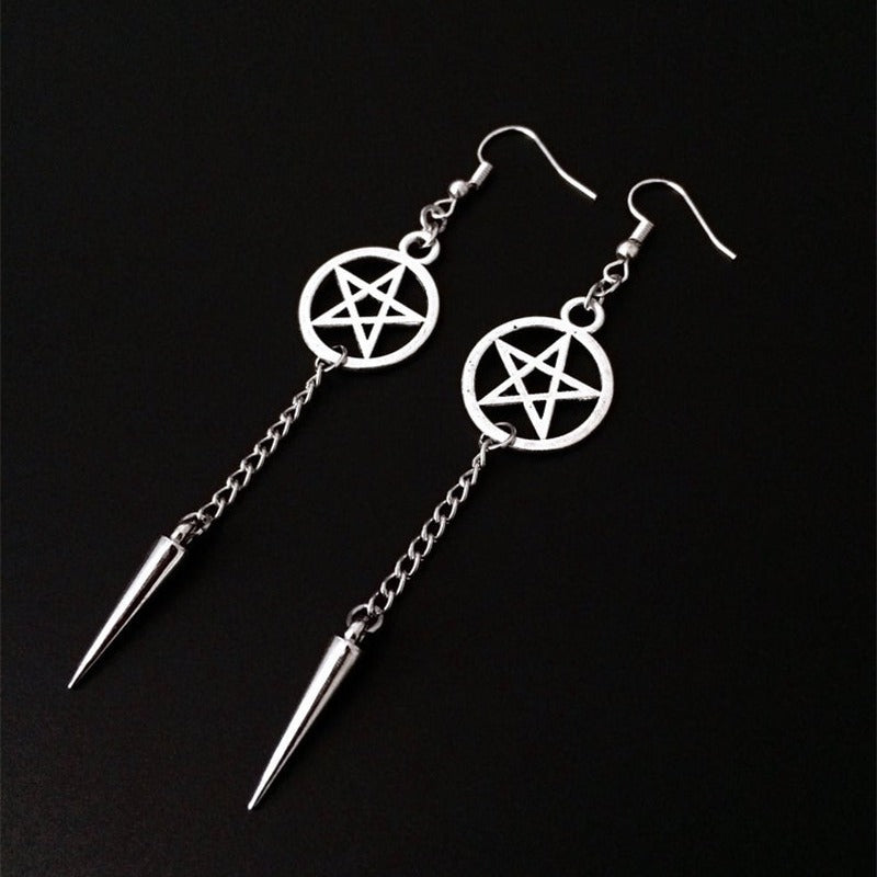 Gothic Diablo Sword Dagger Earrings
